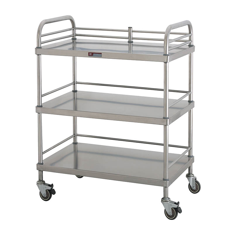 MK-S04 Stainless Steel Medical Dressing Trolley