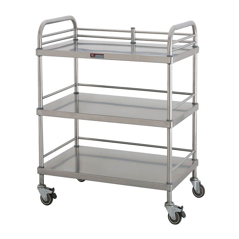 MK-S04 Stainless Steel Medical Dressing Trolley