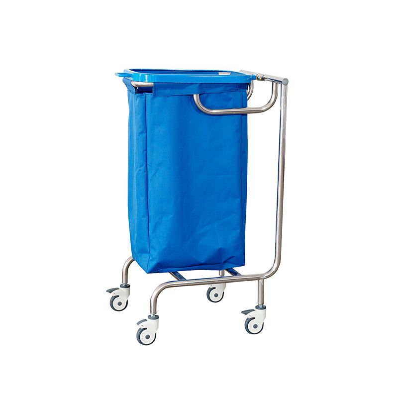 MK-S17B Stainless Steel Hospital Mobile Dirty Linen Cart