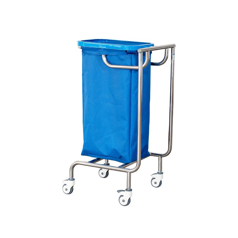 MK-S17B Stainless Steel Hospital Mobile Dirty Linen Cart