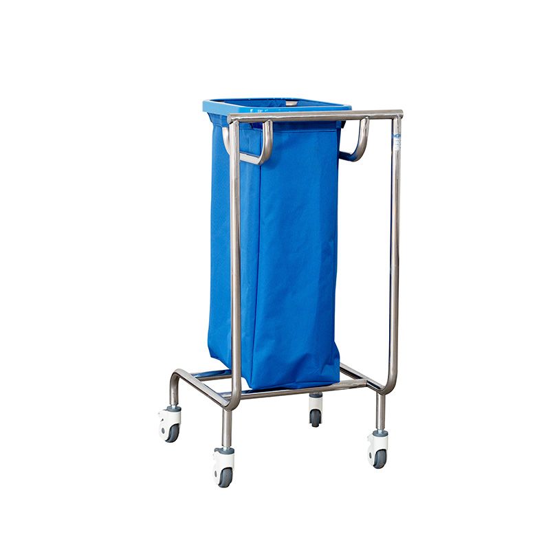 MK-S17B Stainless Steel Hospital Mobile Dirty Linen Cart