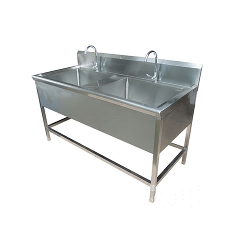 CSD-SR2C Wall Mounted Double Scrub Sink