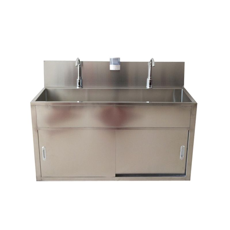 CSD-SR2B Hospital 2 Station Stainless Steel Scrub Sink