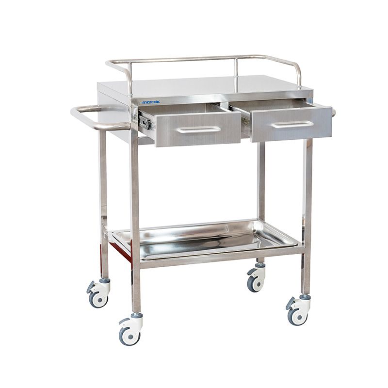 MK-S48 Stainless Steel Hospital Instrument Trolley