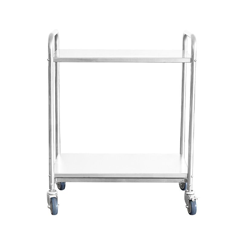 MK-S49 Hospital 2 Tier Stainless Steel Trolley