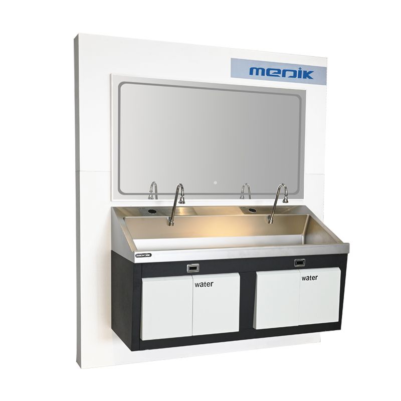 YA-SR2E Wall-mounted Double Station Scrub Sink