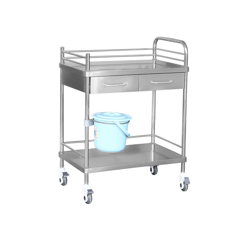 MK-S08D Stainless Steel Nursing Dressing Trolley For Medical Use